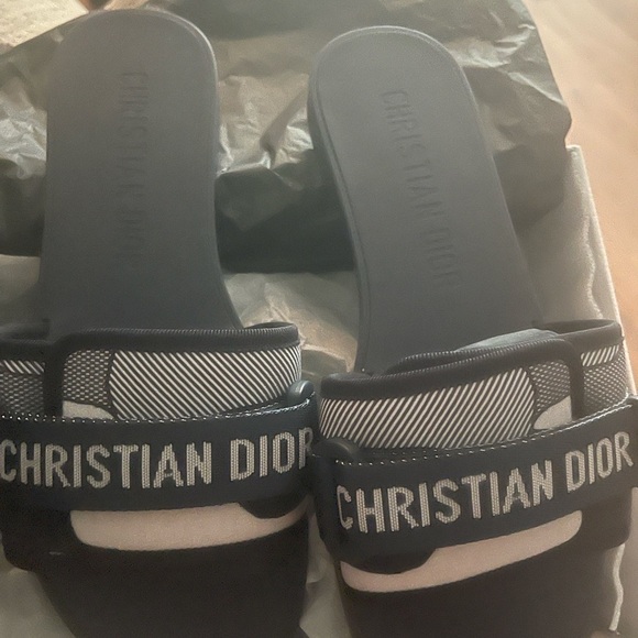 Dior Deep Blue Sandals - Picture 1 of 6